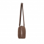 Preview: Schultertasche aus Wildleder in dunkelbraun